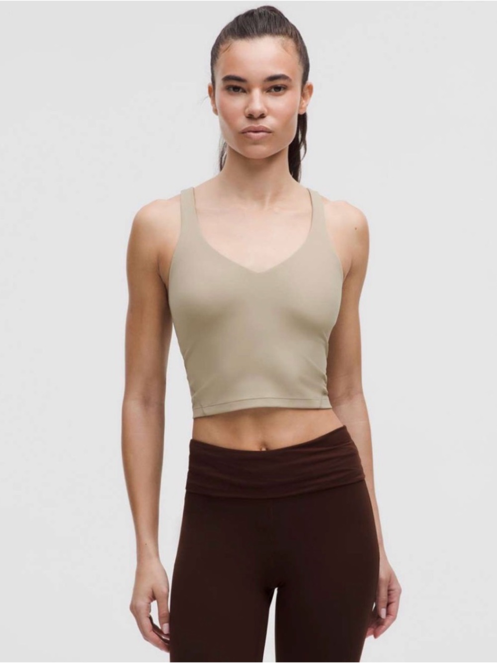 Lululemon Align Tank Top Light Support A/B Cup Sheer Oak
